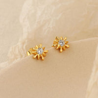 Mini Irregular Shining Star 925 Sterling Silver Stud Earrings