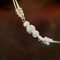 Triple Layer Bead 925 Sterling Silver Bracelet