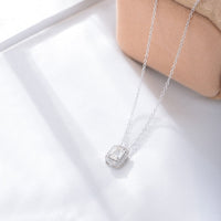 Sterling Silver Cubic Zirconia Baguette Necklace