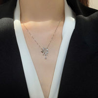 Wheat and Pigeon Garland 925 Sterling Silver Necklace