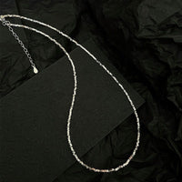 Classic Irregular Fragments 925 Sterling Silver Stacker Necklace