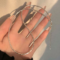 Classic Irregular Fragments 925 Sterling Silver Stacker Necklace