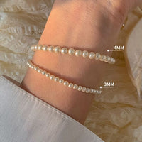 Mini Round Shell Pearl Bracelet