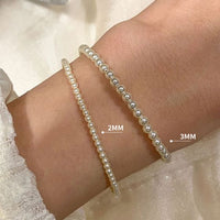 Mini Round Shell Pearl Bracelet