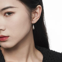 Water Drop 925 Sterling Silver Dangle Earring (Single)