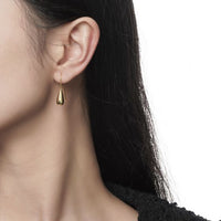 Water Drop 925 Sterling Silver Dangle Earring (Single)