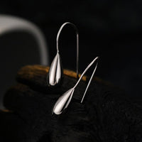 Water Drop 925 Sterling Silver Dangle Earring (Single)