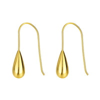 Water Drop 925 Sterling Silver Dangle Earring (Single)