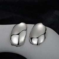 Irregular Geometry Dangling 925 Sterling Silver Earrings