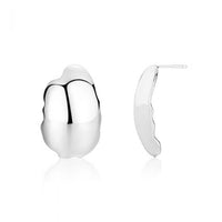Irregular Geometry Dangling 925 Sterling Silver Earrings