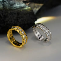 Round Crystal Irregular Border Non-Pierced Earring (Single)