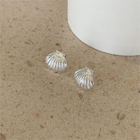 Ocean Conch Sterling Silver Stud Earrings