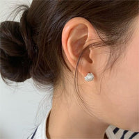 Ocean Conch Sterling Silver Stud Earrings