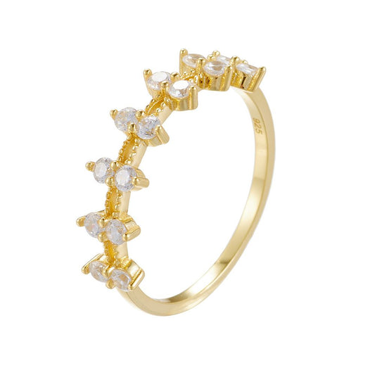 CZ Leaves 925 Sterling Silver Ring