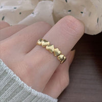 Heart-in-Heart Adjustable 925 Sterling Silver Ring