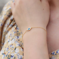 Sterling Silver Evil Eye Bracelet
