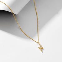 Casual Crystal Lighting 925 Sterling Silver Necklace