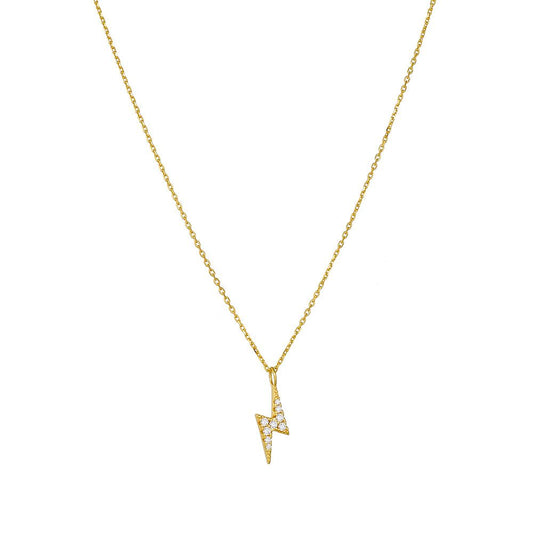 Casual CZ Lighting 925 Sterling Silver Necklace