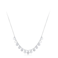 Circular Sequin 925 Sterling Silver Necklace