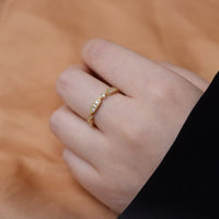 Geometry Rhombus Rectangle Cubic Zirconia Ring