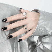 Double Layer Irregular Baroque Pearl Ring