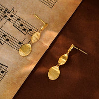 Modern Geometry Three-Oval Sterling Silver Earrings