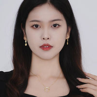 Modern Geometry Three-Oval Sterling Silver Earrings