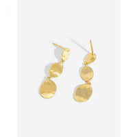 Modern Geometry Three-Oval Sterling Silver Earrings