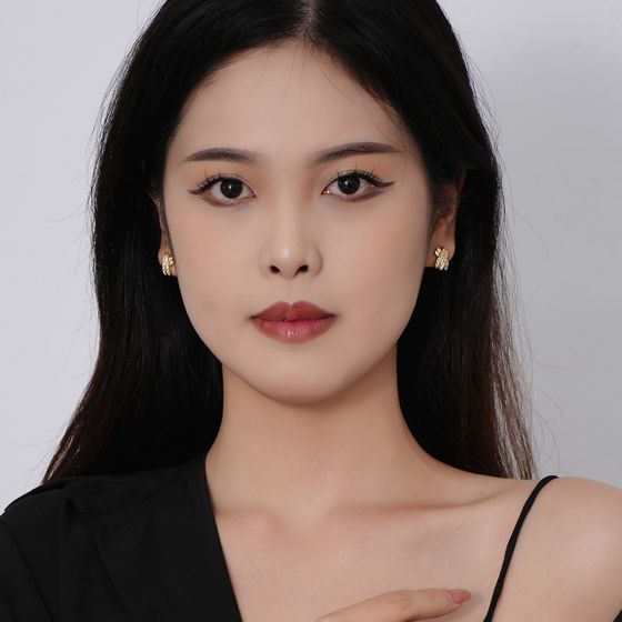 CZ Cross 925 Sterling Silver Stud Earrings