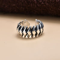Men's Lighting Adjustable 925 Sterling Silver Ring