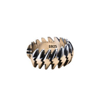 Men's Lighting Adjustable 925 Sterling Silver Ring