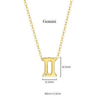 Twelve Constellations 925 Sterling Silver Necklace
