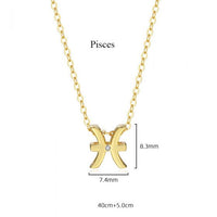 Twelve Constellations 925 Sterling Silver Necklace