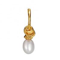 Holiday Oval Natural Pearl Twisted Non-Pierced Earring (Single)
