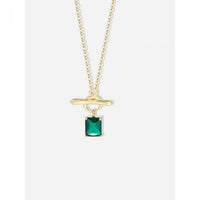Radiant Crystal OT Shape Necklace