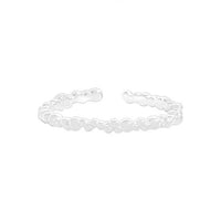 Irregular Bubbles Sterling Silver Adjustable Ring