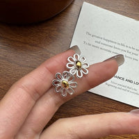 Daisy Flower 925 Sterling Silver Stud Earrings
