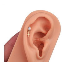 Graduation Crystal Lighting Sterling Screw Flat Stud (Single)