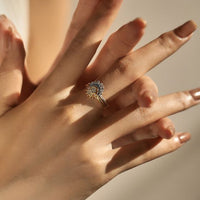Moon and Sun Stackable Couple Rings in 925 Sterling Silver