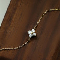 Mini Four Leaf Clover Anklet