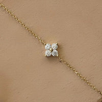 Mini Four Leaf Clover Anklet