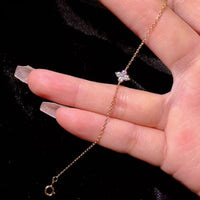 Mini Four Leaf Clover Anklet