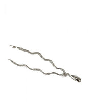 Waterdrop Wave Chain Necklace in 925 Sterling Silver