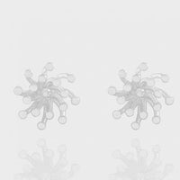Irregular Fireworks 925 Sterling Silver Stud Earrings