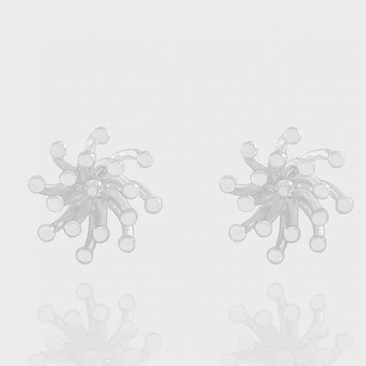 Irregular Fireworks 925 Sterling Silver Stud Earrings