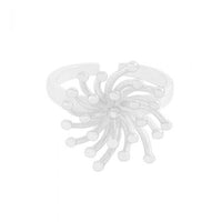 Holiday Irregular Firework Sterling Silver Adjustable Ring