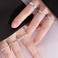Leaves and Shell Sterling Silver Adjustable Ring