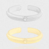 Mini Shining Star Adjustable 925 Sterling Silver Ring
