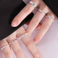 Mini Shining Star Adjustable 925 Sterling Silver Ring