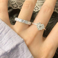 Irregular Shell 925 Sterling Silver Adjustable Ring